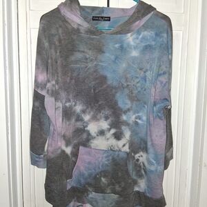 Kim & Cami Blue and Purple Hoodie